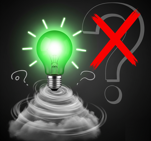 Question mark and exclamation mark, busting myths